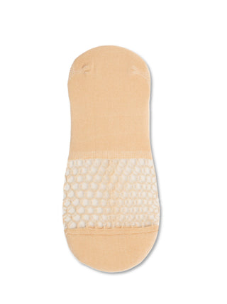 Conte Esli #IS007 - 1 pair Cotton Invisible Women's Footlets (with sheer mesh insert)