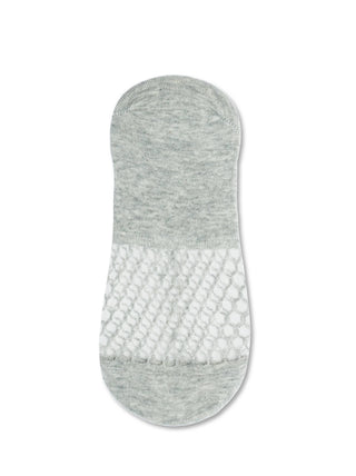 Conte Esli #IS007 - 1 pair Cotton Invisible Women's Footlets (with sheer mesh insert)