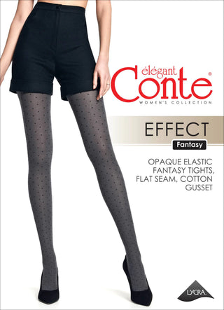 Conte Effect 60 Den - Fantasy Mélange Women's Tights with a diamond pattern (21S-6SP)