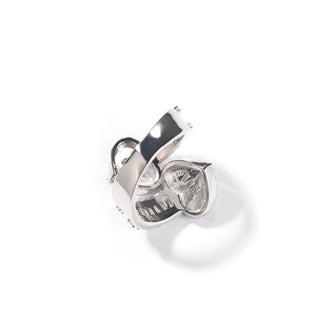 Icy Baguette Heart Ring