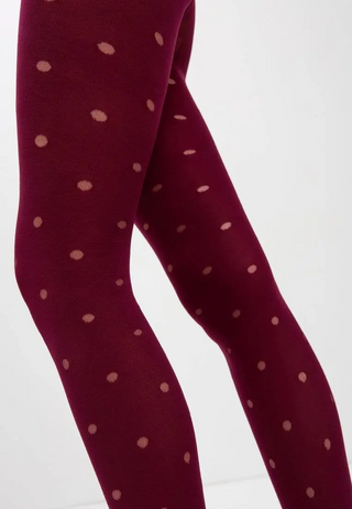 Conte Enjoy 50 Den - Fantasy Opaque Women's Tights with Sheer Polka Dots (19S-241SP)
