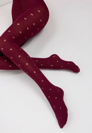 Conte Enjoy 50 Den - Fantasy Opaque Women's Tights with Sheer Polka Dots (19S-241SP)