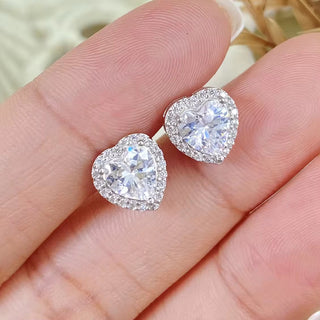 Heart Princess Stud Earrings