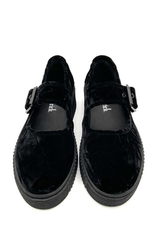 Velvet Crush Maryjane Sneaker - Black