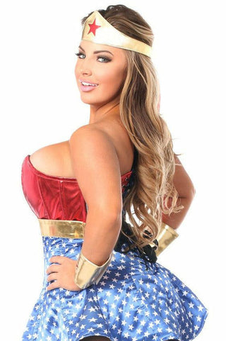 Lavish 3 PC Superhero Corset Dress Costume