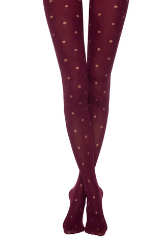 Conte Enjoy 50 Den - Fantasy Opaque Women's Tights with Sheer Polka Dots (19S-241SP)