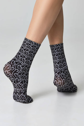 Dense Socks Conte Fantasy - "Love" Designs