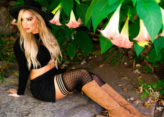 Meaghan: Hounsdtooth Thigh-Highs