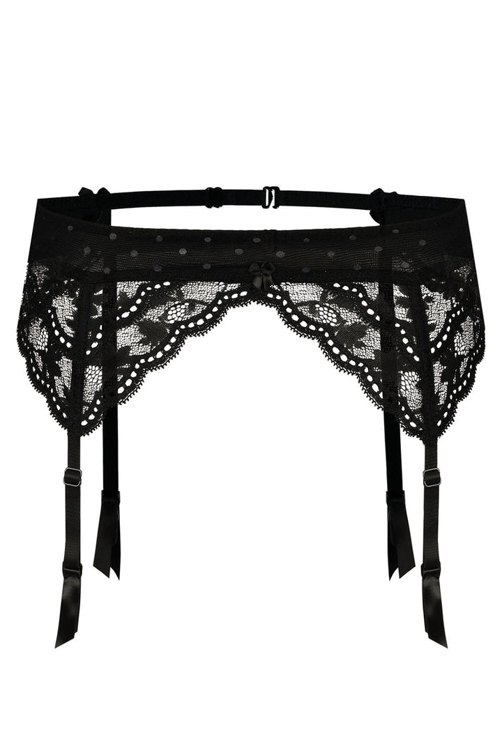 Roza Lagerta Suspender Belt Black