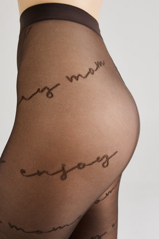 Fantasy Tights Conte Sentiment - Diagonal Inscriptions