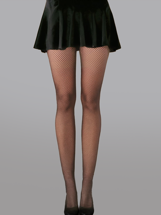 Heart Pattern Fishnet Tights