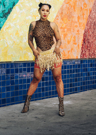 Claudia: Red Net...You Bet! Petite to Plus Size Thigh Highs