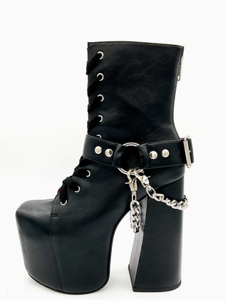 Charla Tedrick's Platform Folsom Boot with Chain Detail