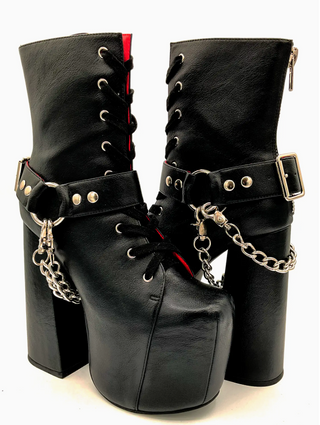 Charla Tedrick's Platform Folsom Boot with Chain Detail