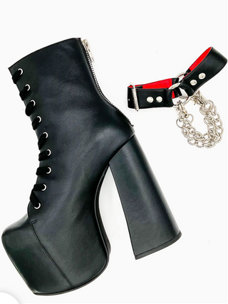 Charla Tedrick's Platform Folsom Boot with Chain Detail