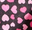 Black/Pink Hearts