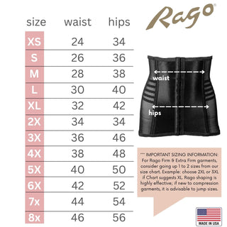 Style 821 | Shapette Powermesh Satin Panel Waist Cincher