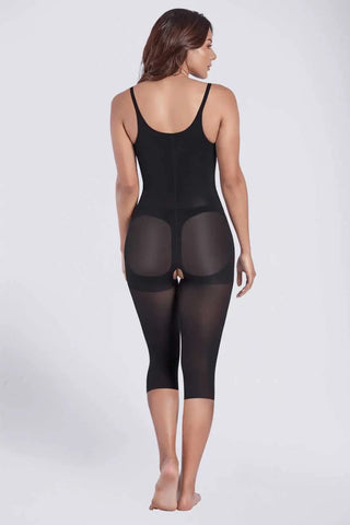 SHAPERLOVE Thermal Open Bust Capri Body Shaper