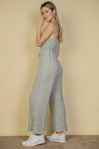 Cozy French Tie Jumpsuit