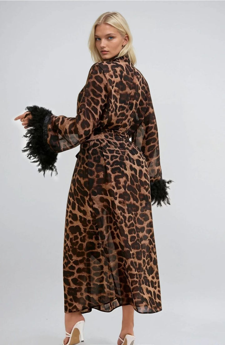 YesX YX880 Leopard Print Robe