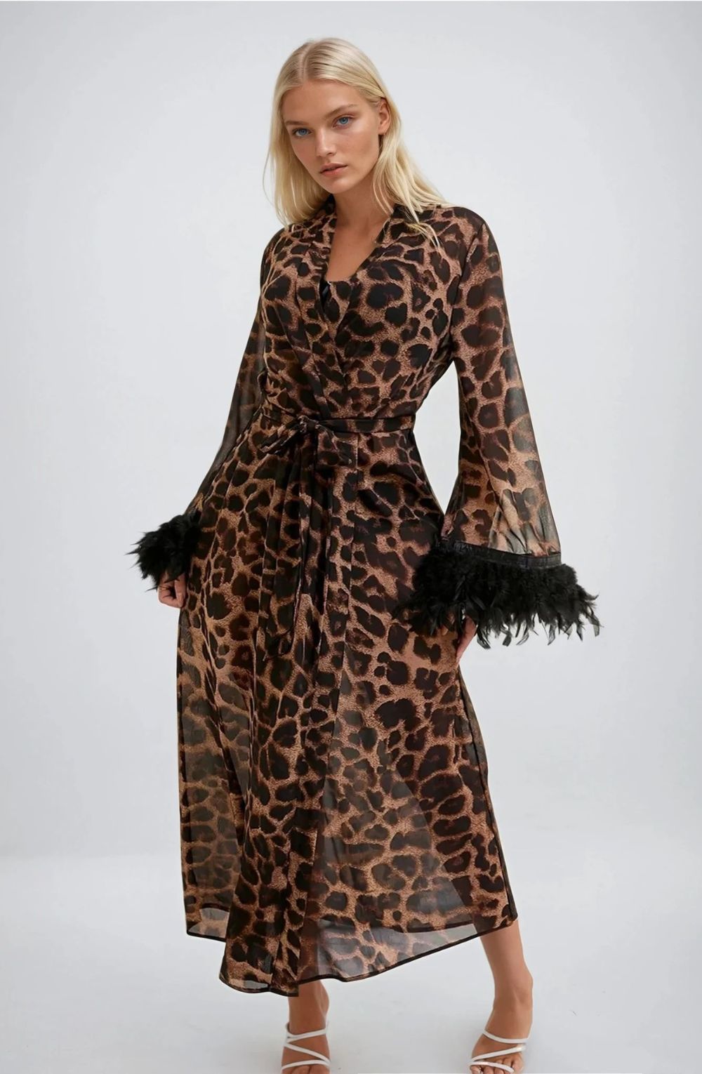 YesX YX880 Leopard Print Robe