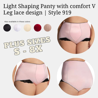 Light Shaping Panty with comfort V Leg lace design | Style 919