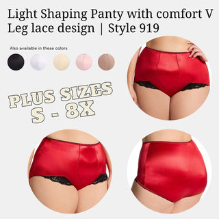 Light Shaping Panty with comfort V Leg lace design | Style 919