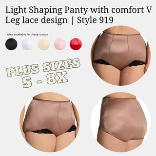 Light Shaping Panty with comfort V Leg lace design | Style 919