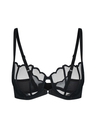 Gossard Obsession Black Sheer Unpadded Balconette Bra