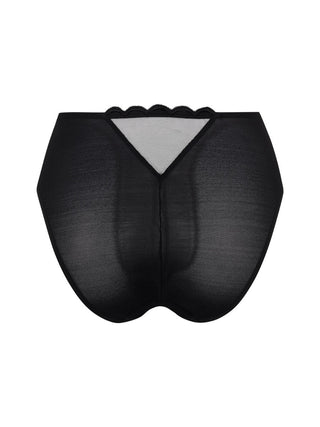 Gossard Obsession Black Sheer Deep Brief Panty