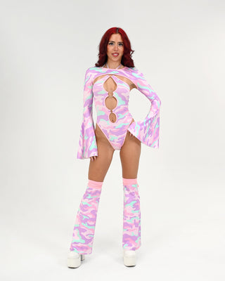 Cotton Candy Camo Shrug Top