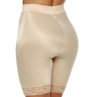 Style 518 | High Waist Light Shaping Bike Short | Satin 4-Way Stretch with Built-In Panty