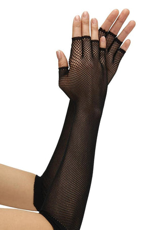 Fingerless Fishnet Opera Glove