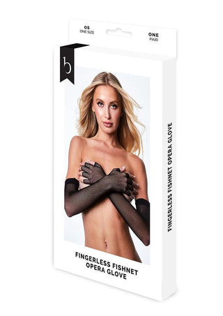 Fingerless Fishnet Opera Glove