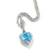Silver/Blue Heart