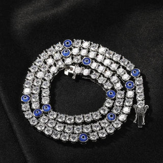 Evil Eye Tennis Necklace