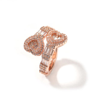 Thick Baguette Heart Ring