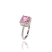 Silver/Pink Stone