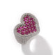 Silver/Pink Stones