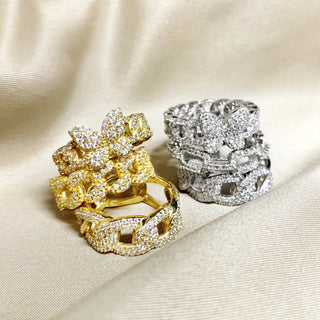 Cuban Link Butterfly Ring