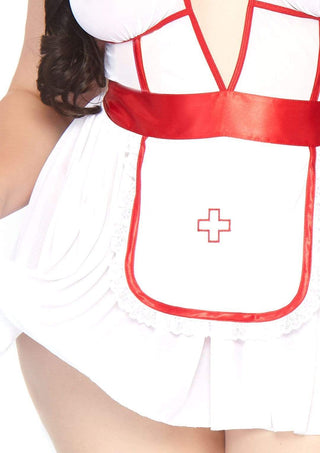 Plus Nightshift Nurse Lingerie Set
