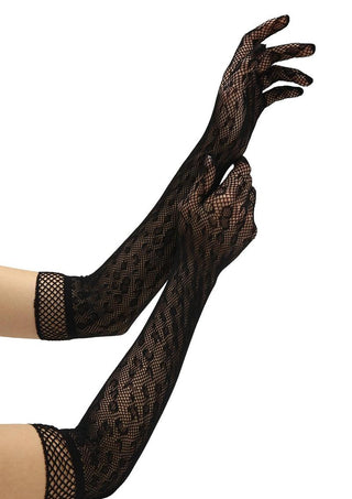 Leopard Lace Opera Glove