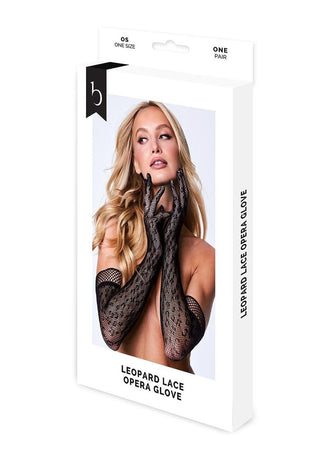 Leopard Lace Opera Glove