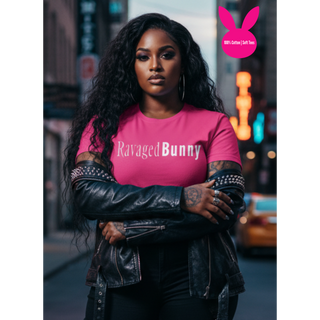 Ravaged Bunny Pink T-Shirt  (100% Cotton | Soft Tees)