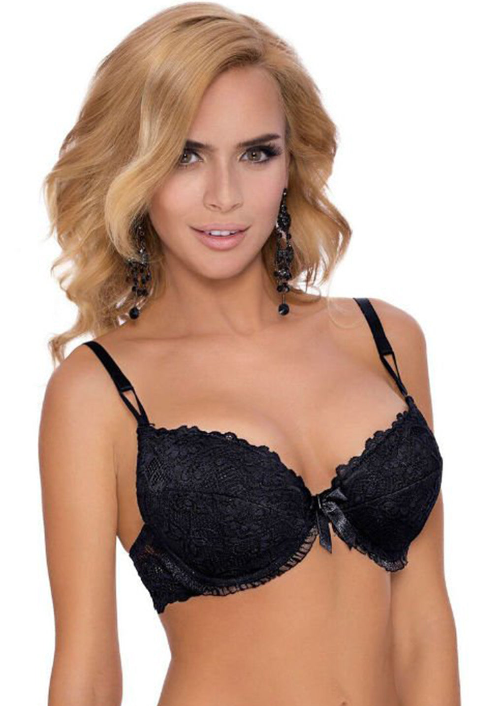 Roza Carmen Black Bra