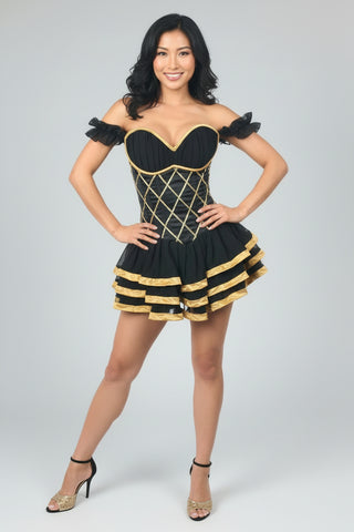 Top Drawer Steel Boned Egyptian Corseted Dress