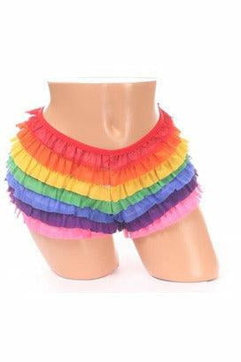 Rainbow Mesh Ruffle Panty - Daisy Corsets