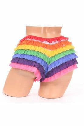 Rainbow Mesh Ruffle Panty - Daisy Corsets