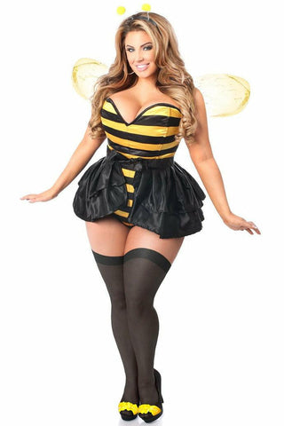 Lavish 4 PC Flirty Bee Corset Costume - Daisy Corsets