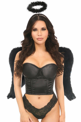 Lavish 3 PC Sexy Night Angel Corset Costume - Daisy Corsets
